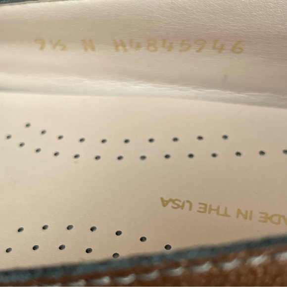 SAS Sonyo Portobello Taupe Laser Cut Slip On Heels Size 7.5 Narrow - Picture 14 of 14